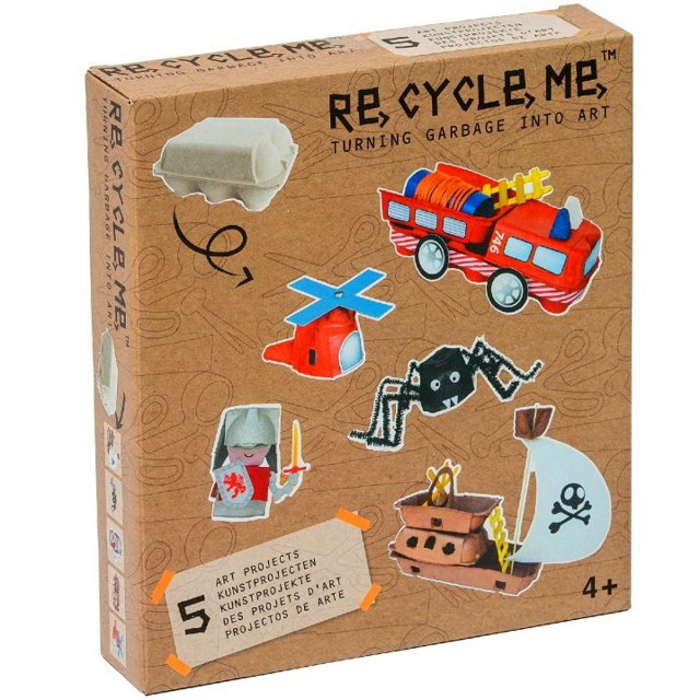 Kreativní sada - Re-cycle me, Pro kluky, Stojan na vejce