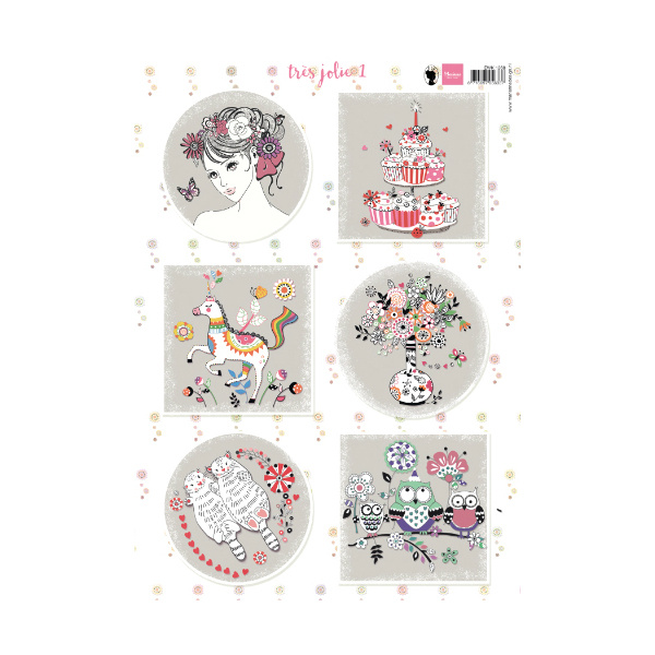 List A4 s obrázky - Tres Jolie 1 (5ks)