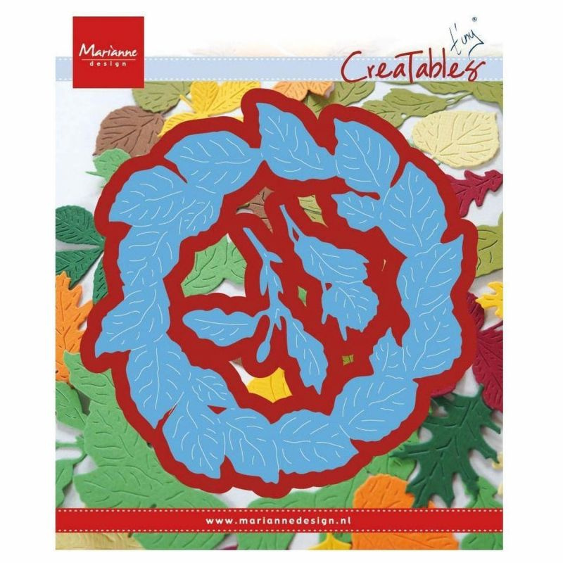 Věnec z listů - vyřezávací kovové šablony Creatables (3ks)