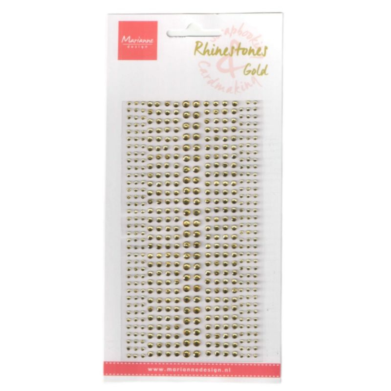 Samolepicí kamínky zlaté 496ks