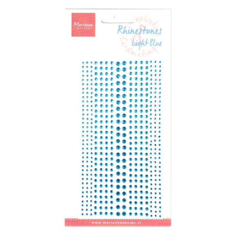 Samolepicí kamínky světle modré 496ks