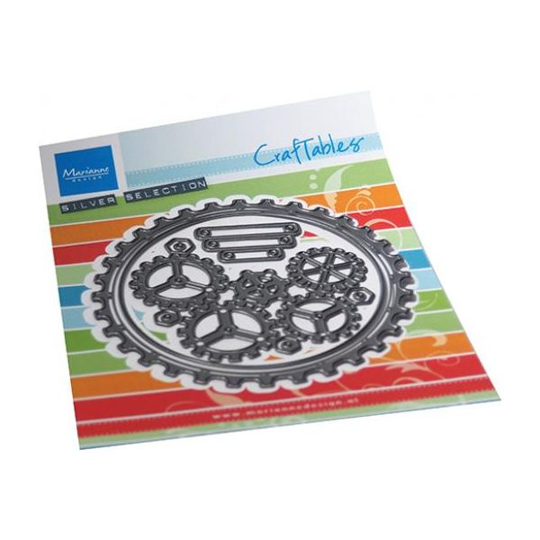 Ozubená kolečka - vyřezávací kovové šablony Craftables (4ks)