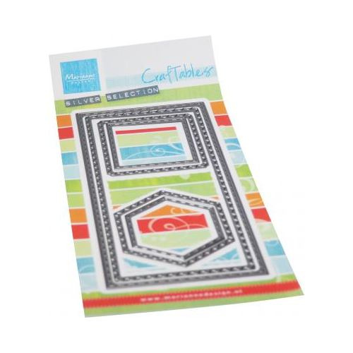 Rámečky mix tvarů - vyřezávací kovové šablony Craftables (6ks)