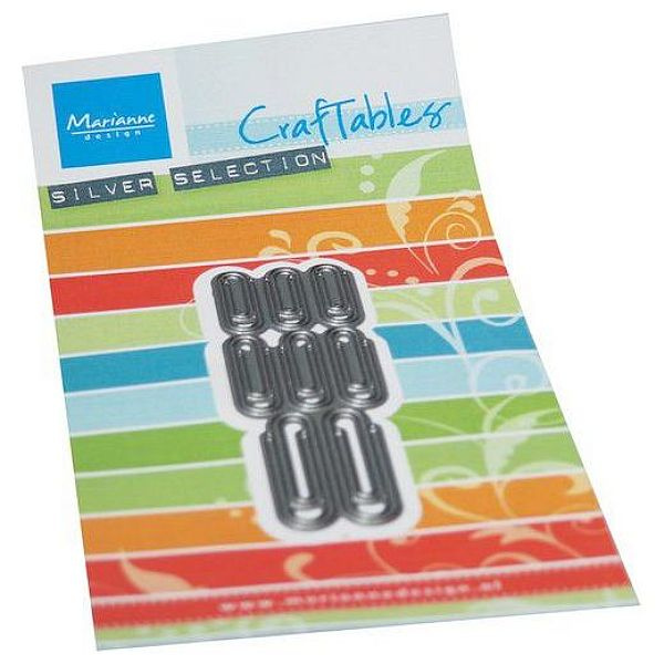 Kancelářské sponky - vyřezávací kovová šablona Craftables (1ks)