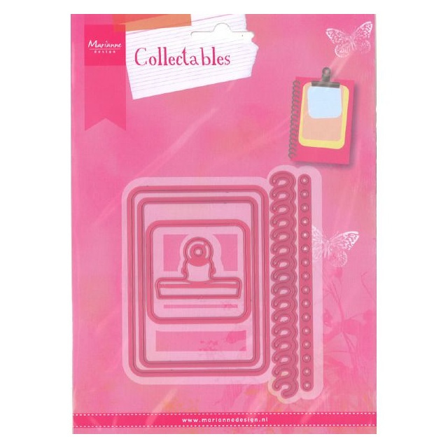 Notes - vyřezávací kovové šablony Collectables (6ks)