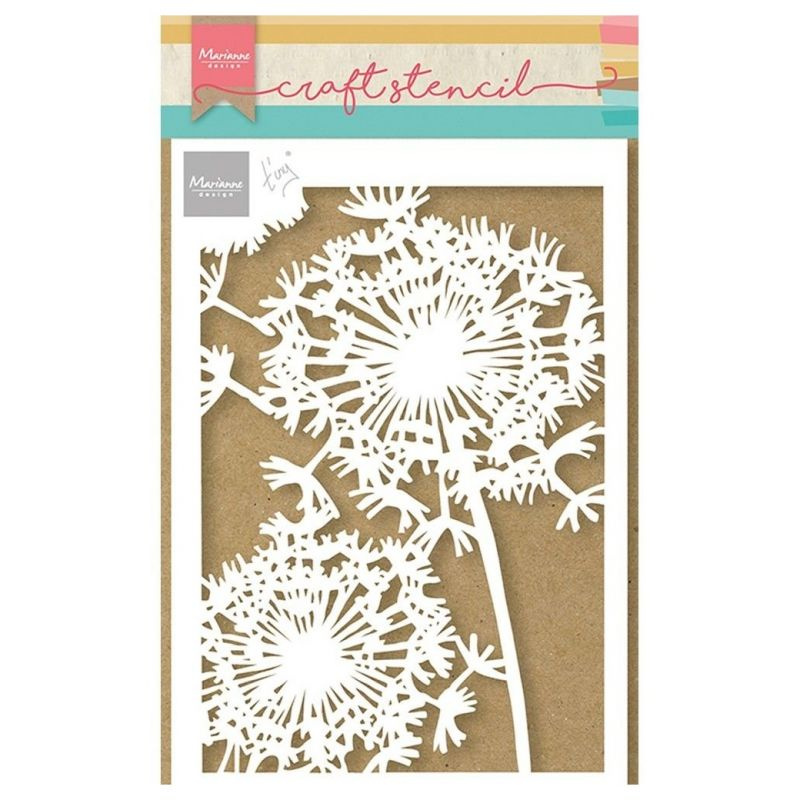 Plastová šablona 15x21cm pampeliška