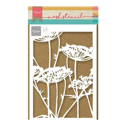 Plastová šablona 15x21cm květina v rámečku