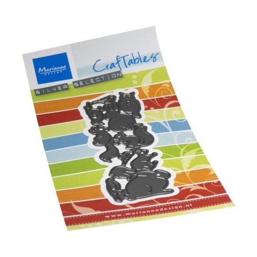 Lesní zvířátka - vyřezávací kovová šablona Craftables (1ks)