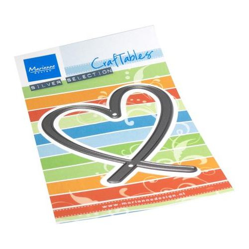 Srdce - vyřezávací kovová šablona Craftables (1ks)