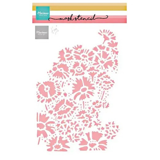 Plastová šablona 15x21cm květinové pole