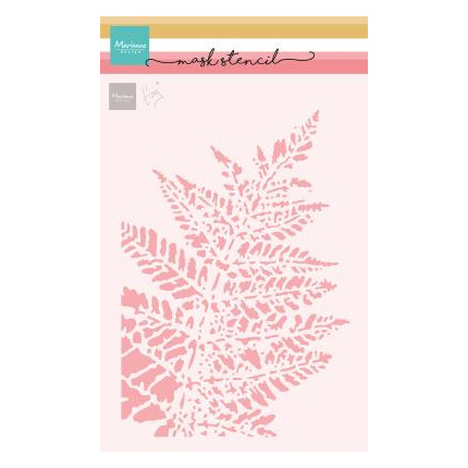 Plastová šablona 15x21cm kapradí