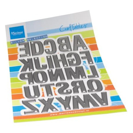 Abeceda velká písmena - vyřezávací kovové šablony Craftables (26ks)