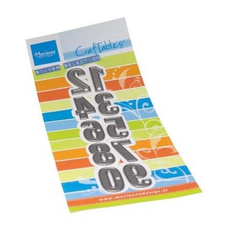 Číslice - vyřezávací kovové šablony Craftables (10ks)