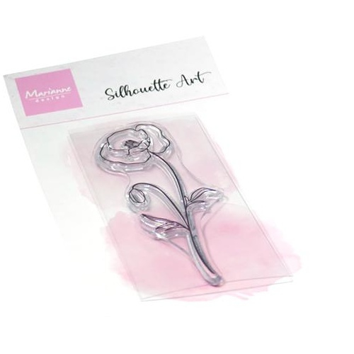 Vlčí mák - silikonové gelové razítko (1ks)