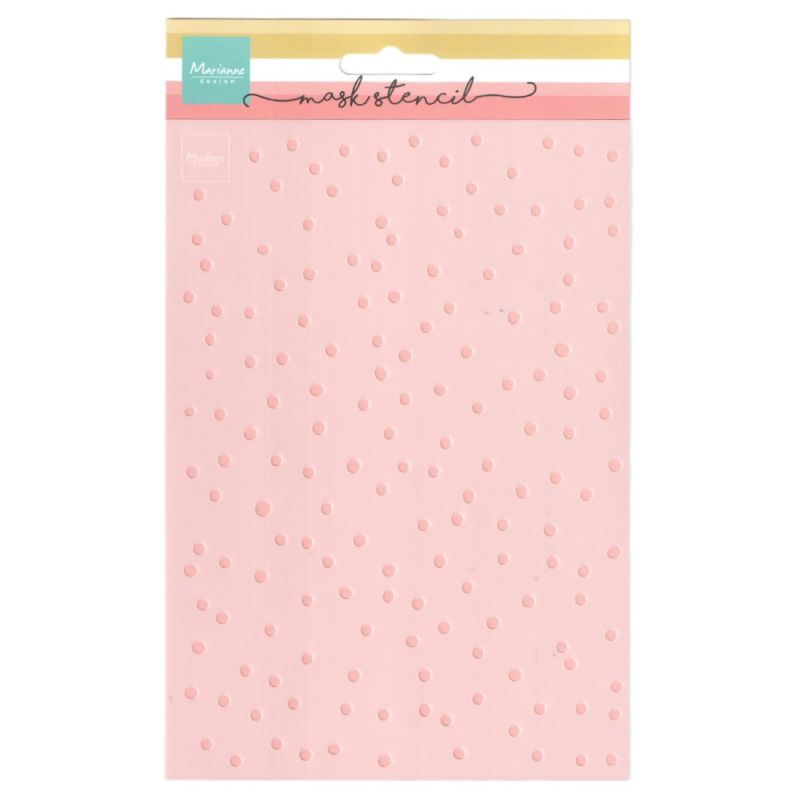 Plastová šablona 15x21cm tečky