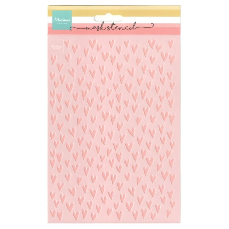 Plastová šablona 15x21cm srdce