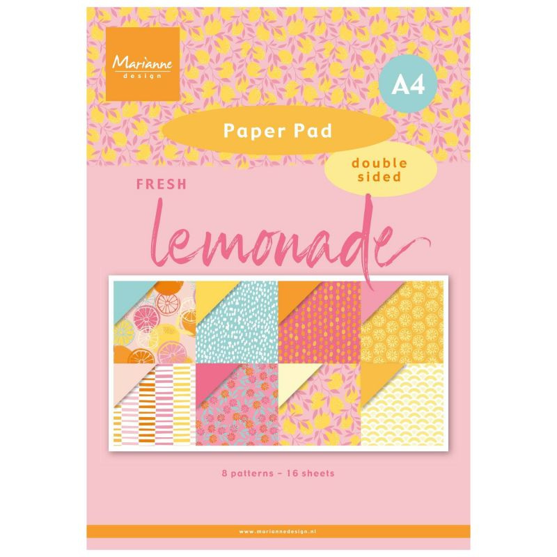Sada oboustranných papírů A4 Fresh Lemonade