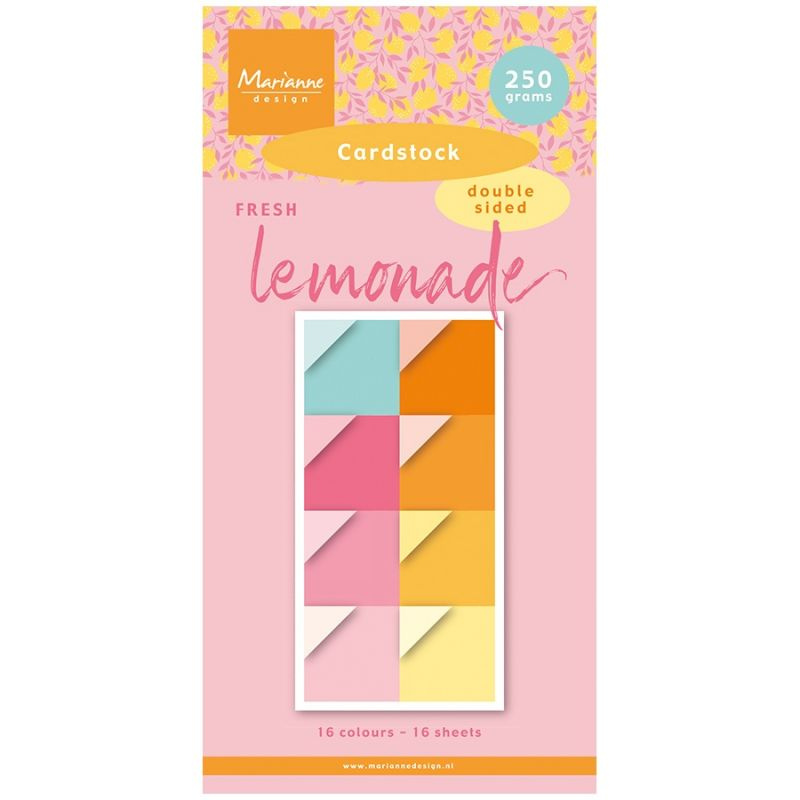 Sada oboustranných papírů 15x30cm Fresh Lemonade (16ks)