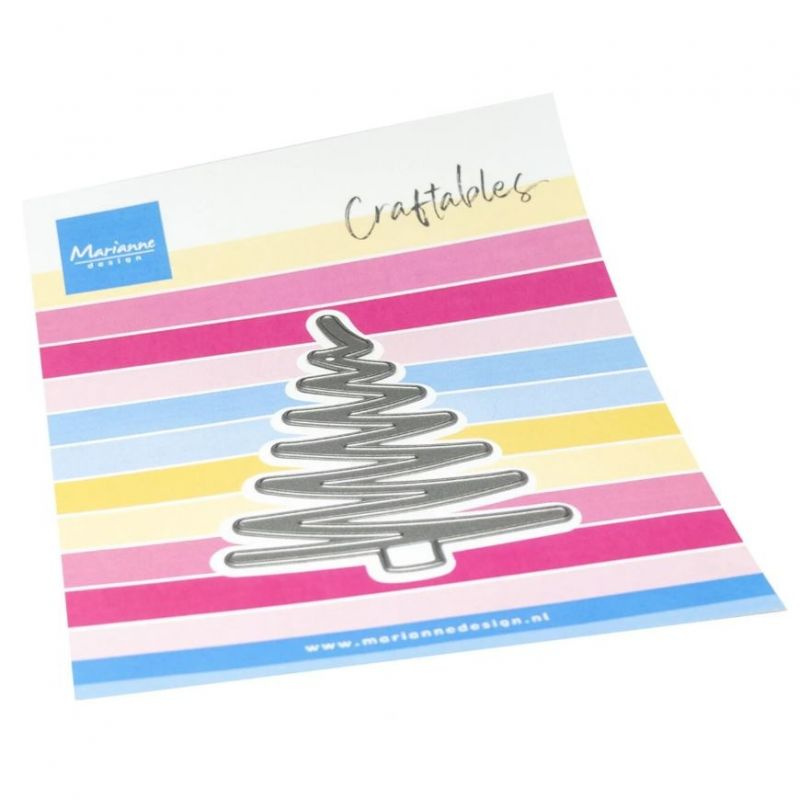 Cik cak strom - vyřezávací kovová šablona Craftables (1ks)