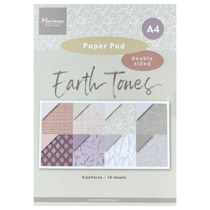 Sada oboustranných papírů A4 Earth Tones