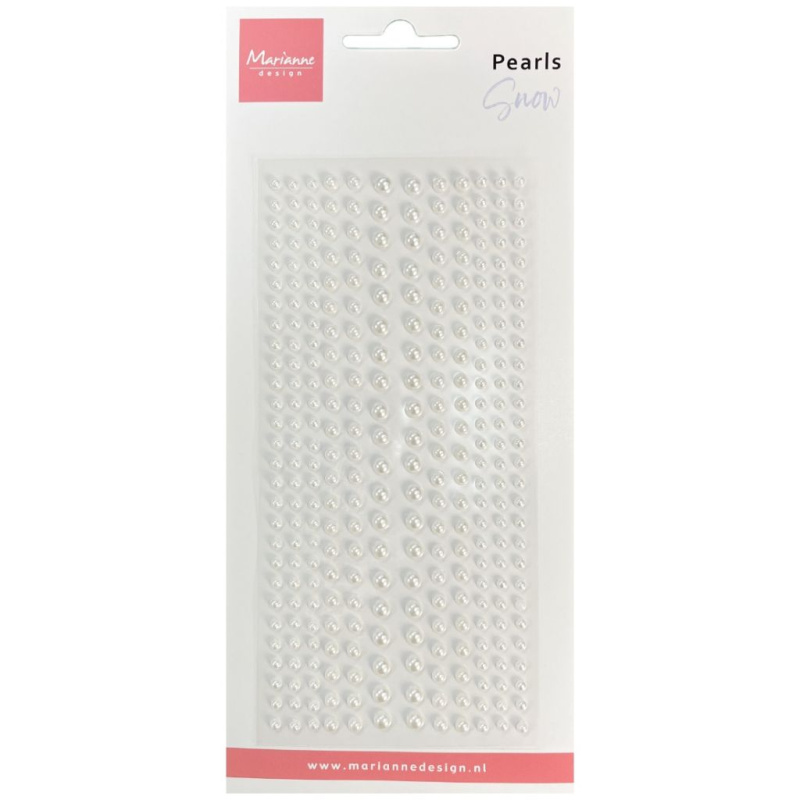 Samolepicí perličky bílé (300ks)