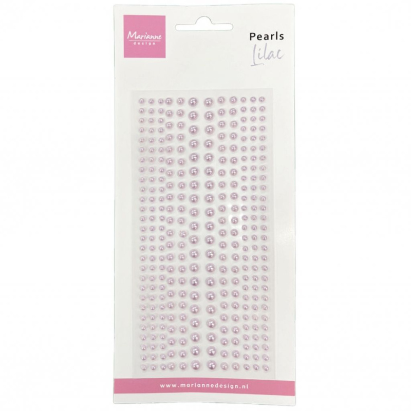 Samolepicí perličky světle fialové (300ks)