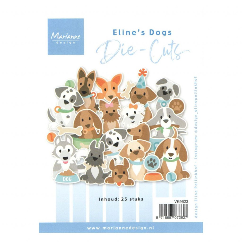 Papírové výřezy - Psi (25ks)