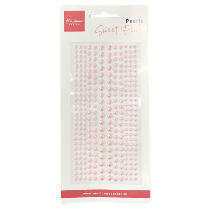 Samolepicí perličky světle růžové (300ks)