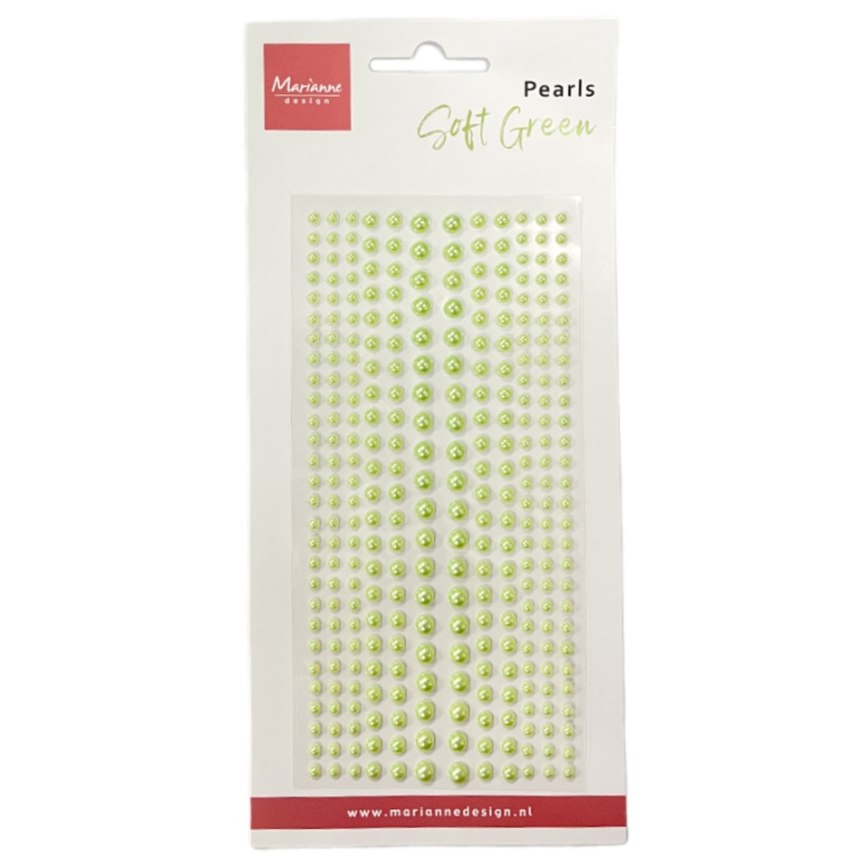 Samolepicí perličky světle zelené (300ks)