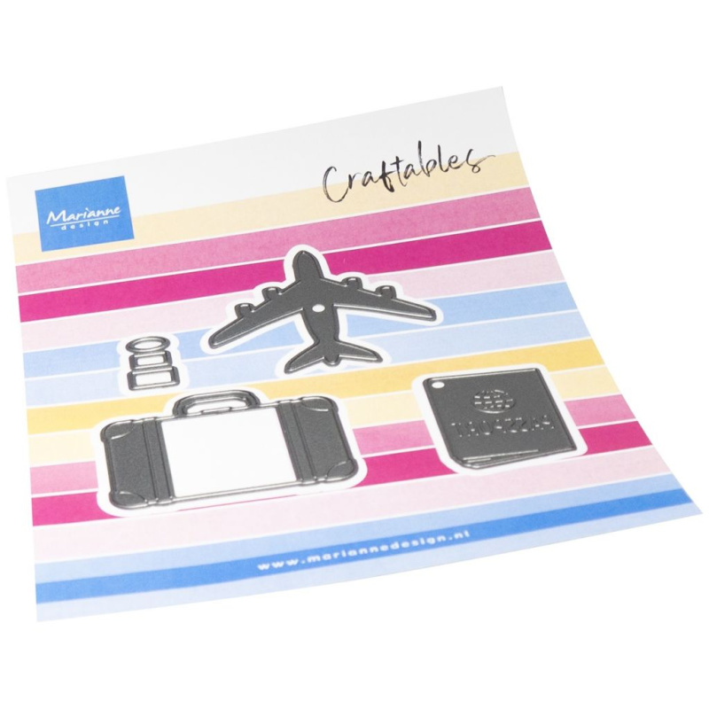 Cestování - vyřezávací kovové šablony Craftables (4ks)