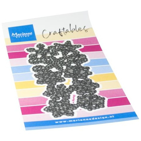 Sněhové vločky - vyřezávací kovová šablona Craftables (1ks)