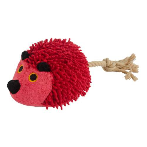 Hračka pro psy - Fuzzle Hedgie With Tail Red