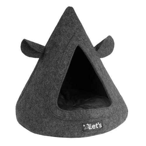 Přepravky a tašky pro kočky - Let's sleep Pet Cave TeePee Anthracite