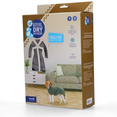 Vodítka, obojky a postroje pro psy - Royal Dry Bathrobe For Dogs M