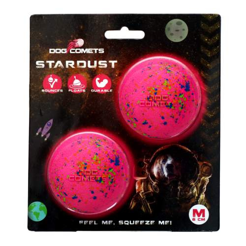 Hračka pro psy - Dog Comets Stardust Pink M (2-Pack)