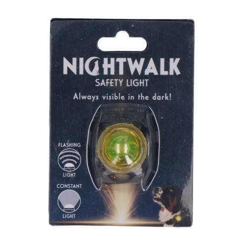 Vodítka, obojky a postroje pro psy - Nightwalk Safety Light Yellow