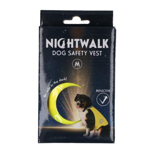 Vodítka, obojky a postroje pro psy - Nightwalk Safety Vest Yellow M