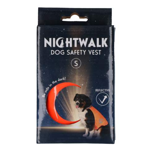 Vodítka, obojky a postroje pro psy - Nightwalk Safety Vest Orange S