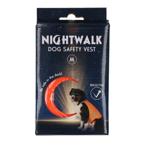 Vodítka, obojky a postroje pro psy - Nightwalk Safety Vest Orange M