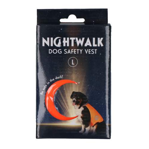 Vodítka, obojky a postroje pro psy - Nightwalk Safety Vest Orange L