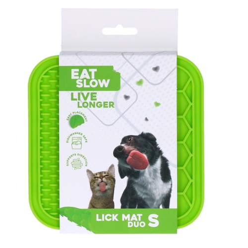 Hračka pro psy - Eat Slow Live Longer Lick Mat Duo S Green