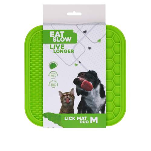 Hračka pro psy - Eat Slow Live Longer Lick Mat Duo M Green