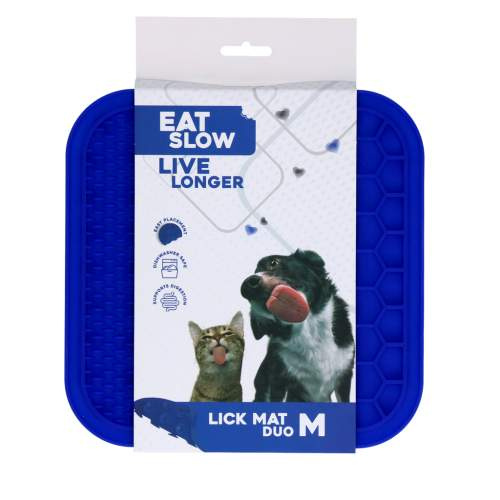 Hračka pro psy - Eat Slow Live Longer Lick Mat Duo M Blue