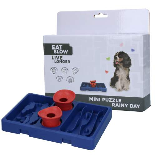 Hračka pro psy - Eat Slow Live Longer Mini Puzzle Rainy Day