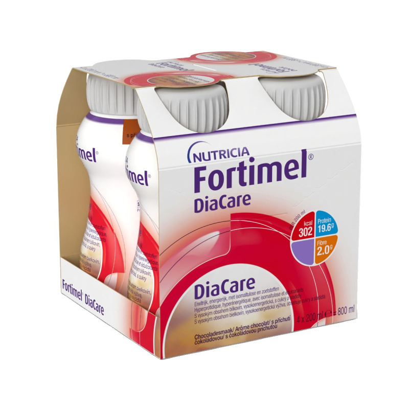 FORTIMEL DiaCare s příchutí čokoláda 4 x 200 ml