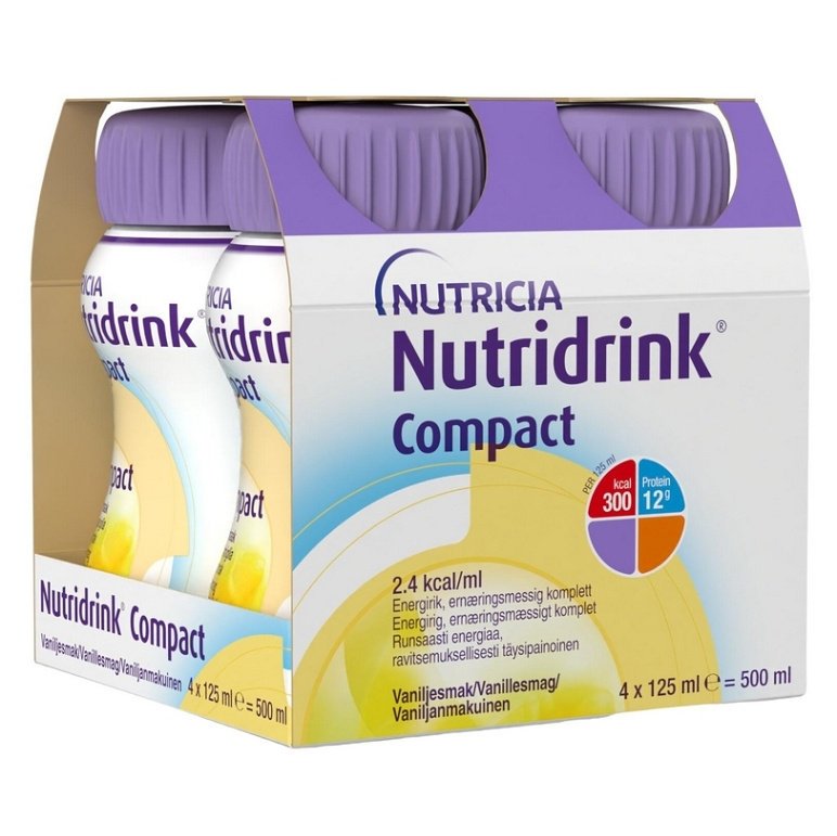 NUTRIDRINK COMPACT S PŘÍCHUTÍ VANILKOVOU perorální roztok 4X125ML