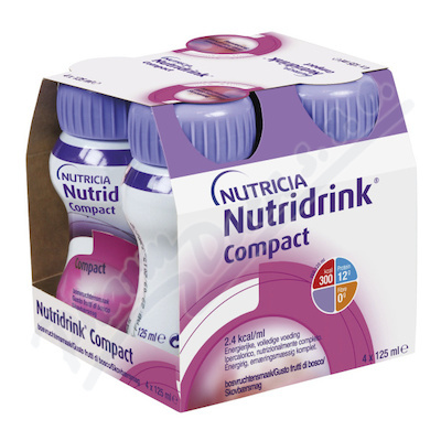 Nutridrink Compact s př.lesn.ovoc.por.sol.4x125ml