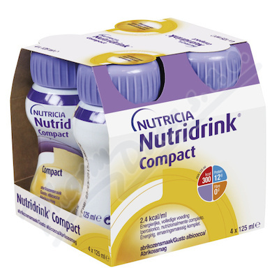 Nutridrink Compact s přích.meruňk.por.sol.4x125ml