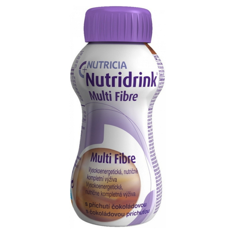 NUTRIDRINK MULTI FIBRE S PŘÍCHUTÍ ČOKOLÁDOVOU perorální roztok 1X200ML