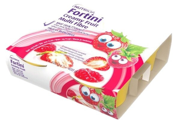 FORTINI Creamy fruit multi fibre červené ovoce 4 x 100 g